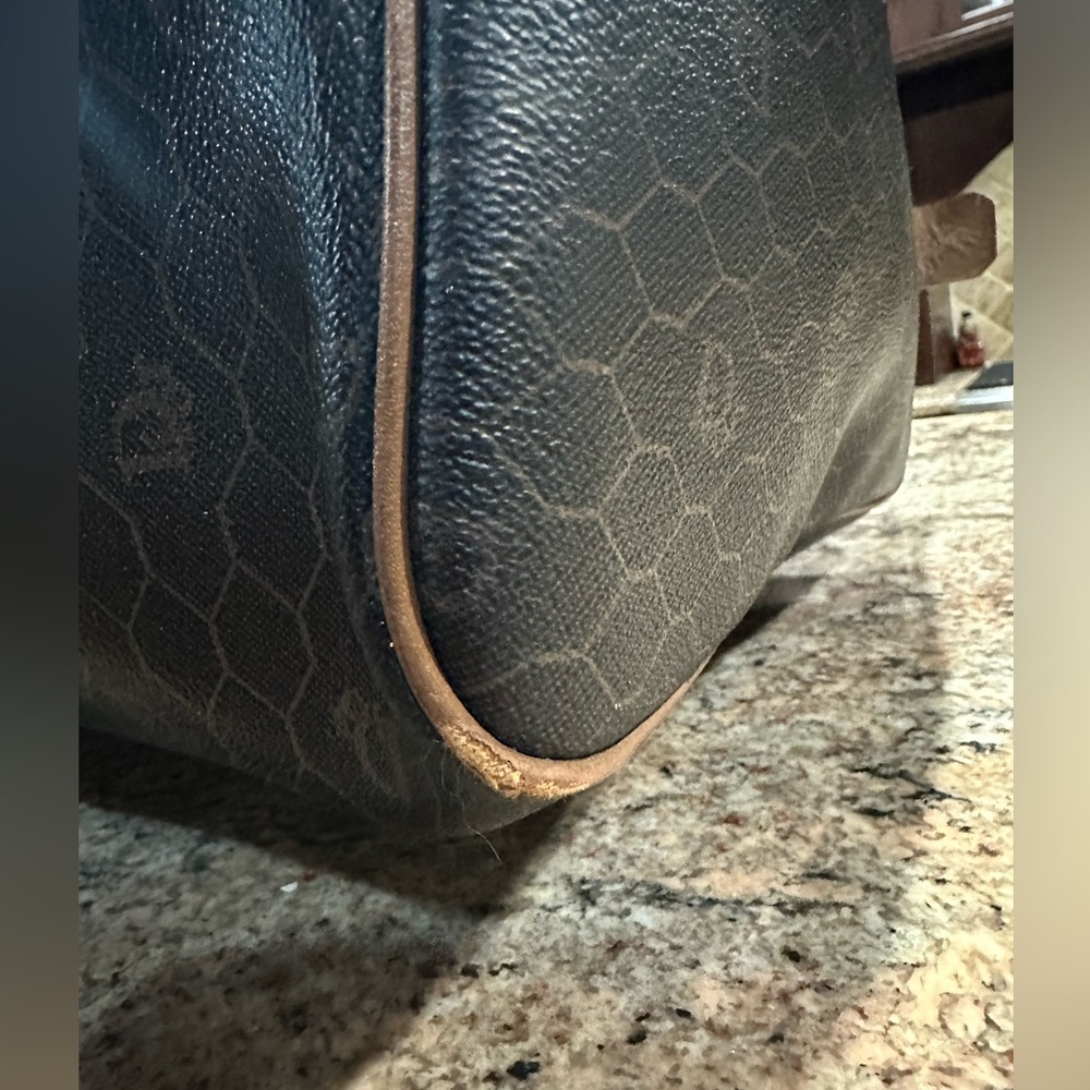 Christian Dior Extra Large Honeycomb Vintage Duffle Bag w/ Rare Lock & Key!! - Picture 9 of 13